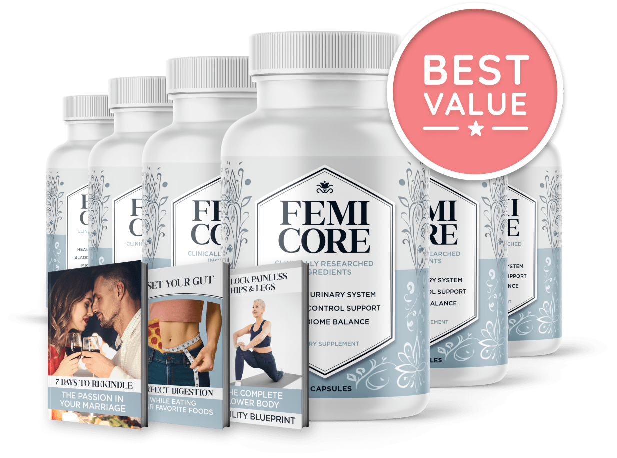 Six bottles of FemiCore